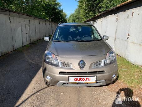 Renault, Koleos, 2500, 171, бензин, внедорожник, вариатор, полный привод, среднее состояние, левый, бежевый, 1 050 000 ₽