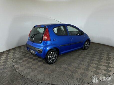 Peugeot, 107, 1000, 68, бензин, хэтчбек, робот, передний привод, среднее состояние, левый, синий, 420 000 ₽