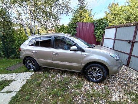 Renault, Koleos, 2500, 171, бензин, внедорожник, вариатор, полный привод, среднее состояние, левый, бежевый, 1 050 000 ₽
